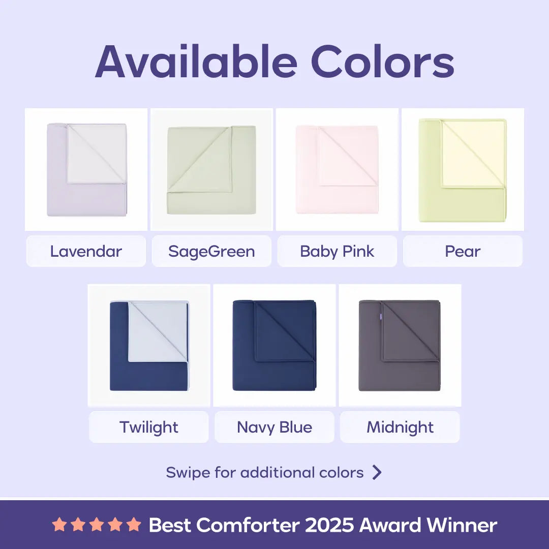 Cooling Comforter - Lightweight Breathable with Dual-Sided Silk Smooth & Cloud Soft Knit for Instant Cool Relief