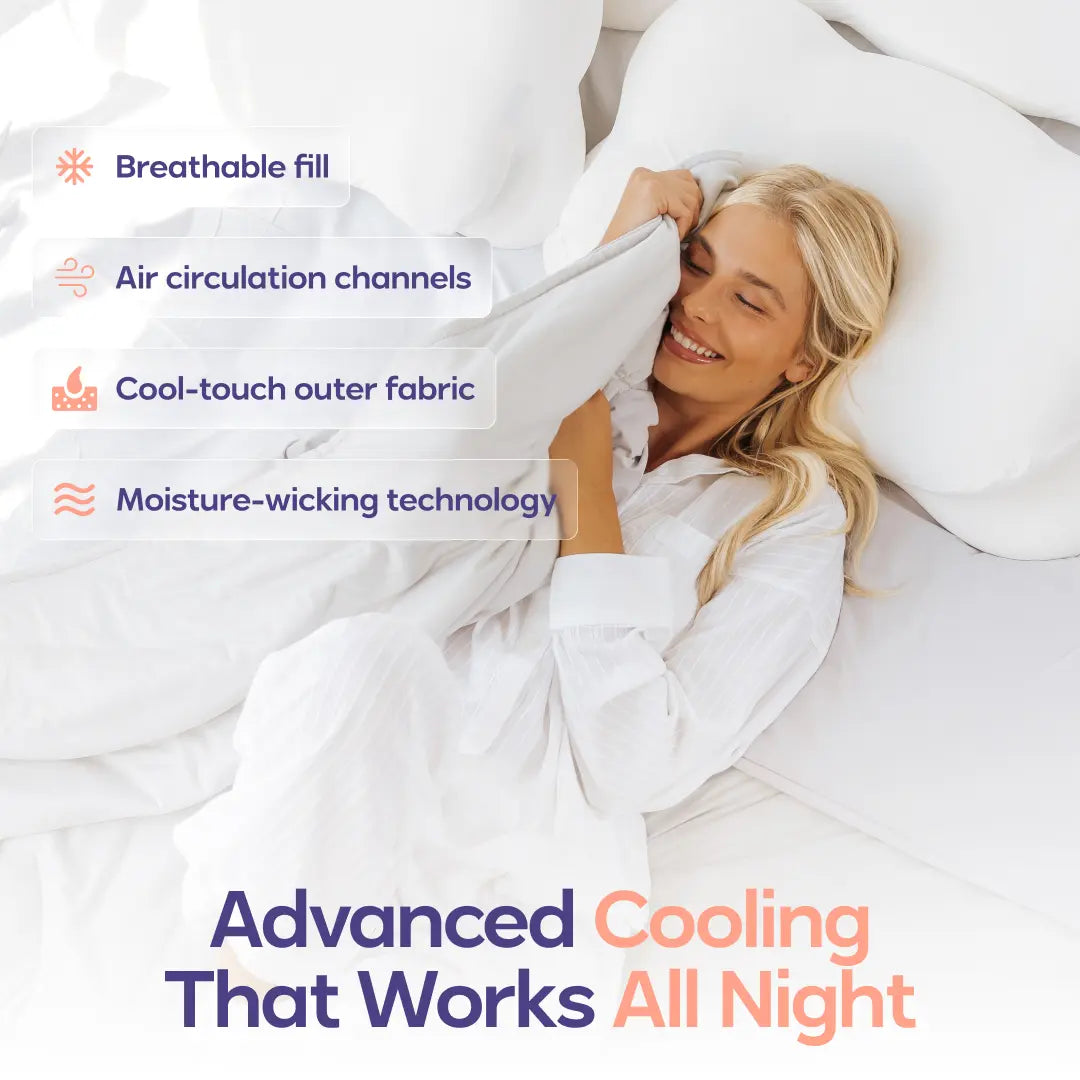 Cooling Comforter - Lightweight Breathable with Dual-Sided Silk Smooth & Cloud Soft Knit for Instant Cool Relief